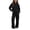X122 Black, variant on Glisme Girls Outfit Set Solid Color Long Sleeve Hooded Tops With Pocket Pants Outfit Durable Wear Girls Set Size 5-6 Years Black