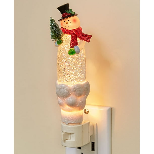 Holiday Glitter Motion Night Lights Snowman Com Holiday Glitter Motion Night Lights, Snowman Night Light Glitter