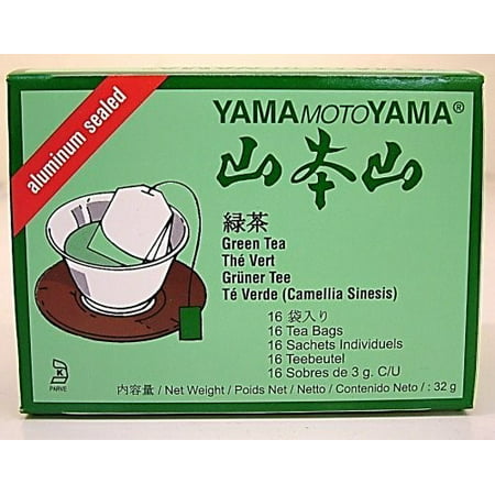 Yamamotoyama Sacs de thé vert, 16 count
