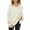 White, variant on Women's Oversized Knit Sweater Long Sleeve Pullover with Side Slit & Pocket – Loose Fit Round Neck Tunic Top for Fall Winter, Soft Comfortable Casual Fashion Sweater