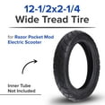 thumbnail image 5 of AlveyTech 12-1/2"x2-1/4" Wide Tread Tire for Scooters - Replacement (57-203/62-203) Pneumatic Tire KF821 Wide Tread for Stability & Traction, 5 of 9