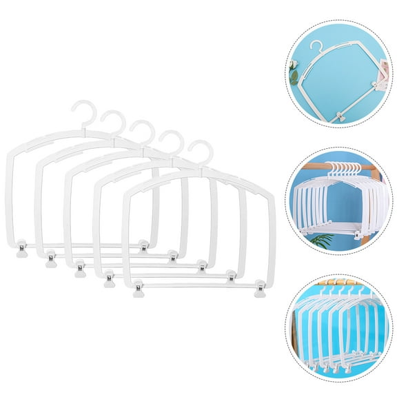 WEUVEB Body Shape Clothing Display Hangers 5Pcs 13.56x13.36in Plastic