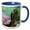 Blue/White, variant on 3drose, Turtle, 15oz Two-tone Red Mug