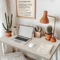 thumbnail image 4 of Kaboon 45.67x23.62 inch Universal Table Top, Beige Leather, 4 of 8