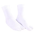 thumbnail image 2 of 2xElastic Cotton Tabi Calcetines Calcetines Con 2 Dedos Del Pie Chanclas Calcetines Unisex Blanco Sunnimix Calcetines de 2 dedos del pie, 2 of 8