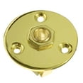 thumbnail image 4 of Enchufe de bajo eléctrico de repuesto de 1/4 "6,35mm, placa redonda con tornillo dorado Yuyangstore Jack de placa redonda para guitarra, 4 of 4