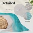 thumbnail image 4 of Summer Beaches Throw Pillow Covers Artistic Oceans Sea Wave Coastal Landscape Decorative Lumbar Pillow Cover Rectangle Cushion Case for Sofa Couch Bed Living Room Bedroom 20 X 54 Inches, 4 of 9