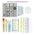 thumbnail image 4 of Graflsoa Creative Mandala Stone Painting DIY Kit with 40-Piece Art Set, Including Stencils, Brushes, and Tools for Crafting (Type A), 4 of 6