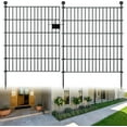 thumbnail image 1 of Panels Garden Fence Dog Fence Outdoor For Yard in H x .ft L Rustproof Metal Fencing with Ground Stakes|No Dig Temporary Animal Proof Containment for Pets/Rabbits|Durable Patio Sec, 1 of 9