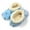 Blue, variant on Oooh Geez Women's Cozy Fuzzy Bootie Slippers, Sherpa House Shoes, Starz Pink, M