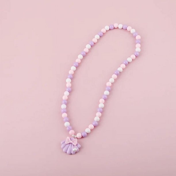 Makersland-collar de princesa con cuentas para niños, colgante bonito, regalo de joyería, regalos de Navidad, 2020