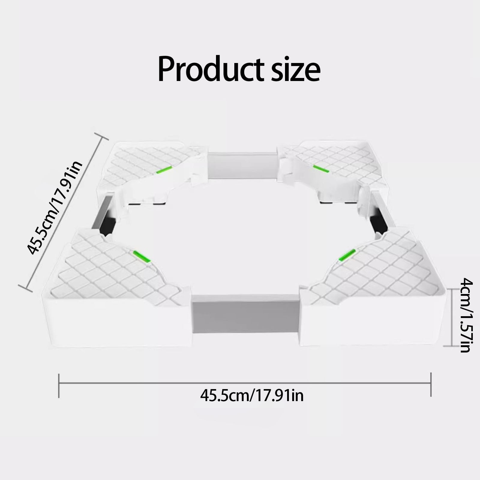 Space Saving Movable Washing Machine Stand Washing Machine Base Rack for Stackable Appliances 45-70cm Length Ranges