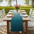 thumbnail image 4 of Table Runners 72 Inches Long Dress Scarves, Blue Ombre Farmhouse Kitchen Table Runner, Coffee Tablerunners, Contemporary Gradient Abstract Art 18x72 Inch, 4 of 9
