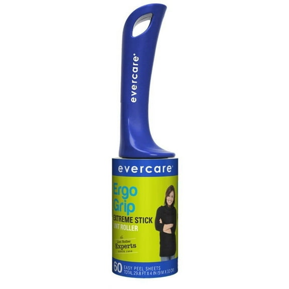 Evercare Ergo Grip Extreme Stick Lint Roller - 60 CT