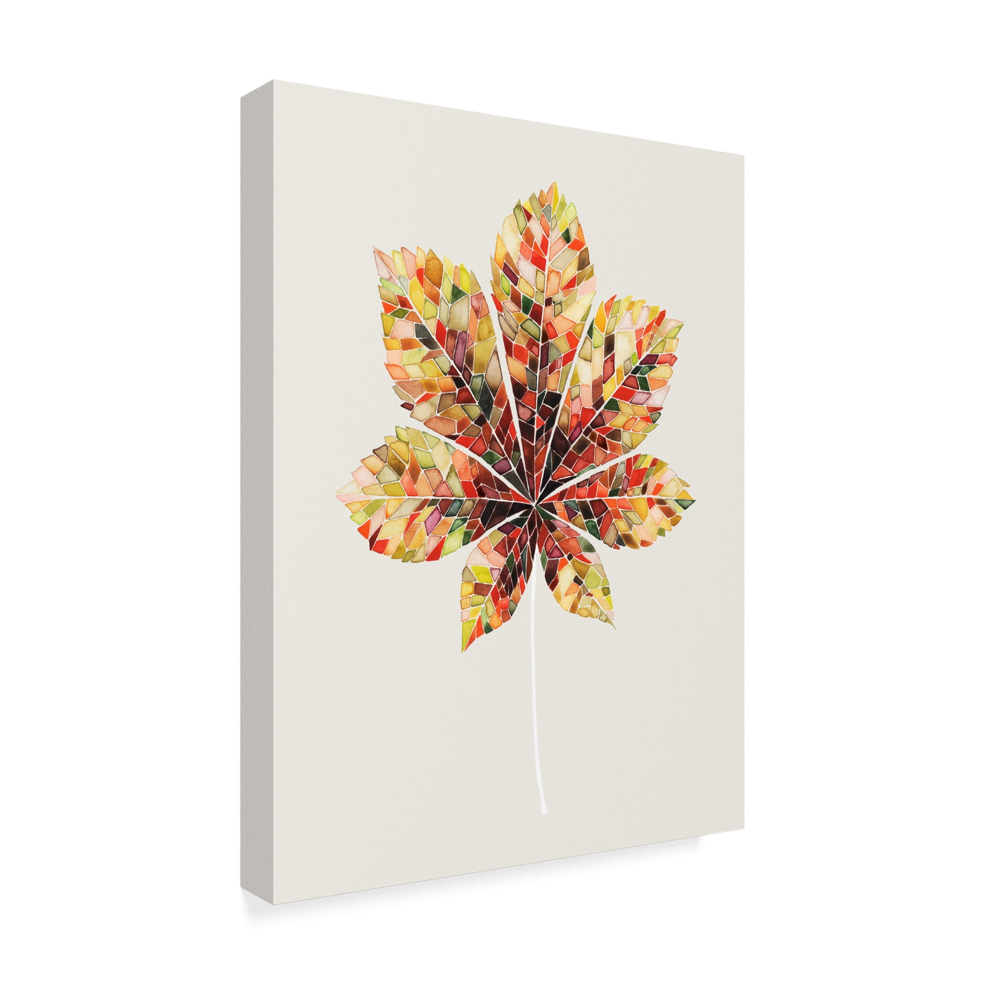Trademark Fine Art 'Fall Mosaic Leaf IV' Canvas Art by Grace Popp