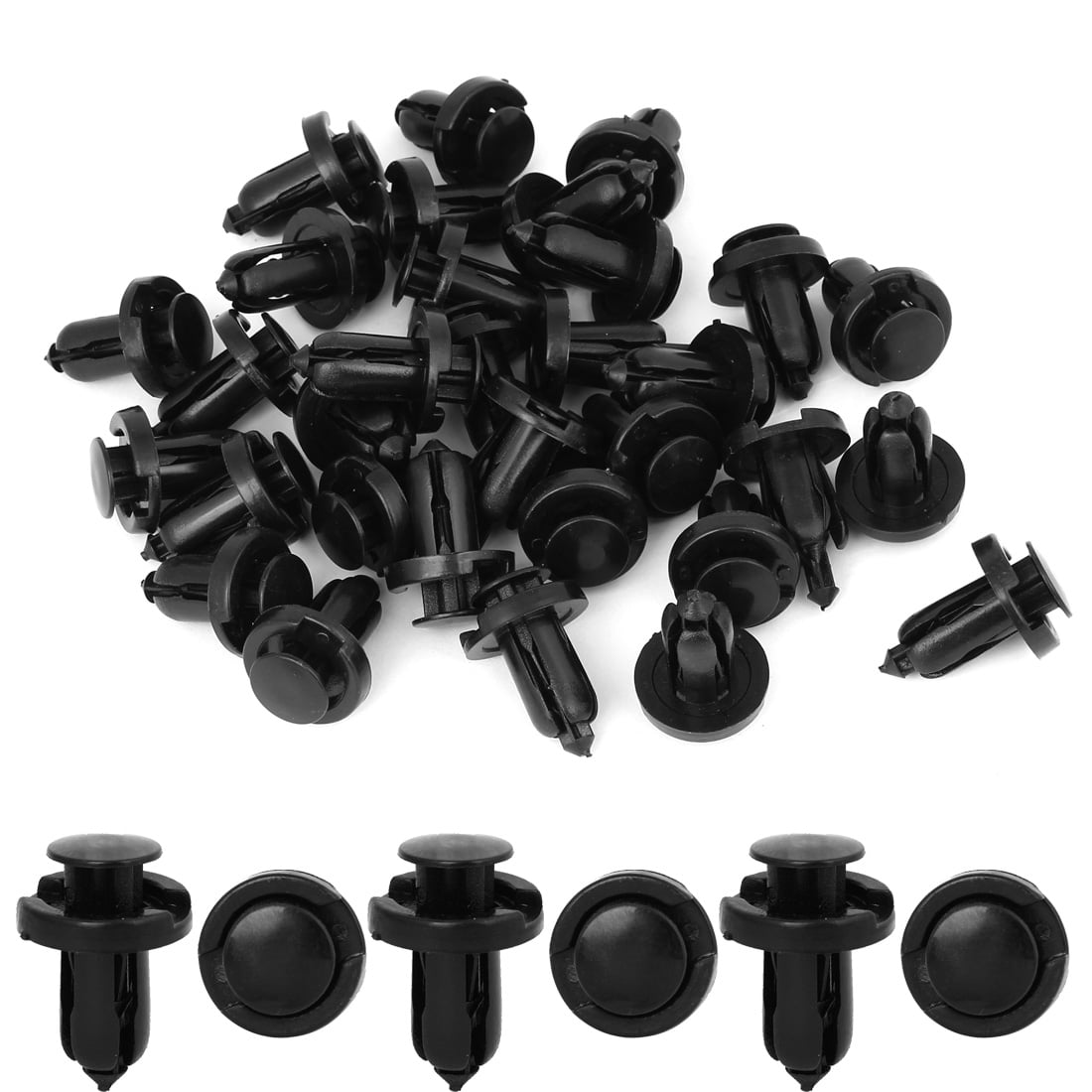 30pcs Plastic Rivet Fastener Bumper Clip Retainer Screw Fender Honda Acura