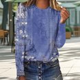 thumbnail image 2 of MEICHEN Spring Shirts for Women Long Sleeve Crewneck Going Out Pullover Tops Business Workout Shirts, 2 of 9