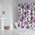 thumbnail image 2 of Waterproof Beautiful Colorful Floral Shower Curtain 72x72 Inch Boho Style Polyester Unique Shower Curtain for Bathroom Hotel Home Decor with 12 Plastic Hooks, 2 of 5