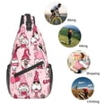 thumbnail image 5 of Lsque Garden Gnomes Pattern Cross Chest Bag Diagonally – Premium Durable Front Chest Sling with Adjustable Padded Strap, High-Capacity Storage, 5 of 8