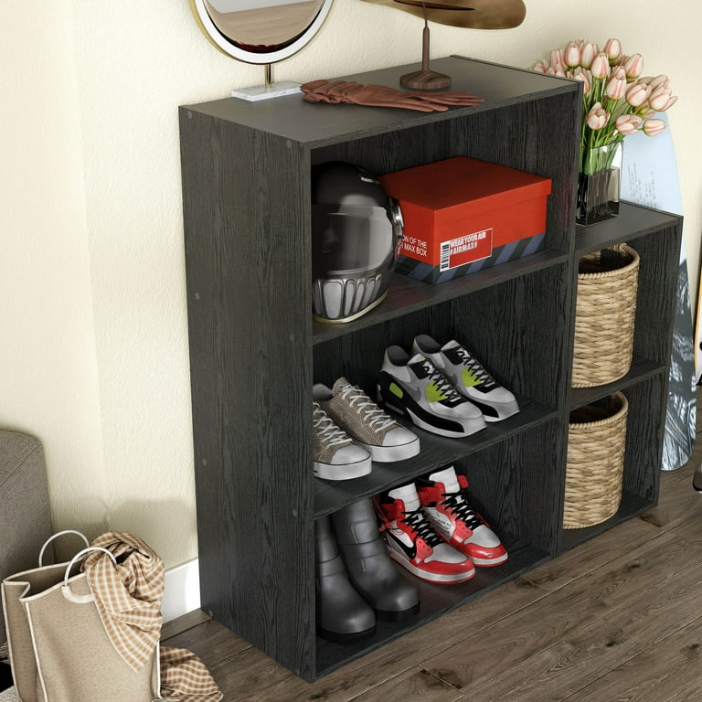 Furniture of America Brooks 3-Tier Black Bookcase - Walmart.com