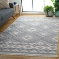 thumbnail image 2 of SAFAVIEH Prairie Michelle Geometric Area Rug, Blue/Grey, 5'3" x 7'6", 2 of 11