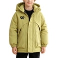 thumbnail image 3 of Lutiedan Boys Warm Winter Jacket Thick Fleece Full Zip Hooded Snow Coat Outdoor Windproof Casual Jacket with Pocket Size 5-15, 3 of 7