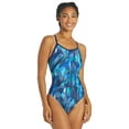 thumbnail image 6 of Sporti Wide Strap Cross Back One Piece Swimsuit, High Cut, Unpadded, Athletic (Women’s), 6 of 12