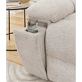thumbnail image 5 of Pemberly Row Modern Velvet and Yarns Fabric Reclining Sofa in Opal Taupe, 5 of 9