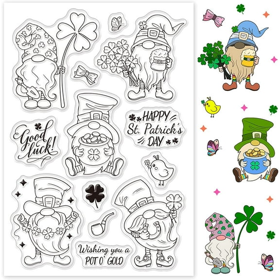 Gnome Silicone Clear Stamps Elf Transparent Stamp