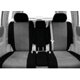 thumbnail image 2 of CalTrend Rear 40/20/40 Split Back & 60/40 Cushion Tweed Seat Covers for 2016-2019 Kia Sorento - KA150-08TT Light Grey Insert with Black Trim, 2 of 2