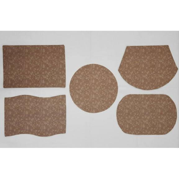 Splatter Placemats by Penny's Needful Things (Oval - Set of 2) (Chocolate Brown)