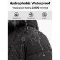 thumbnail image 2 of Wantdo Women's Recycled Long Winter Coat Warm Puffer Jacket Hooded Outerwear Jacket Dark Grey XL, 2 of 7
