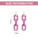 thumbnail image 2 of 2 pares de pendientes colgantes de resina ovalados multicolores, pendientes colgantes de cadena, regalos para mujeres y niñas, aproximadamente 8,2 cm de largo, 2 of 5