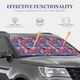 thumbnail image 3 of Goofa Tropical Leaves Pattern 2 Piece Car Windshield Sun Shade Foldable | Front Windshield Shade for Sun, Heat and UV Rays | Sunshade for Car Front Window-Medium, 3 of 7