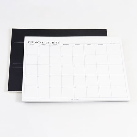 Undated Weekly Monthly Planner Large B5 Tear Off Sheets Notebook with Habit Tracker and to Do List Portable Desk Planner for Home Office School Use