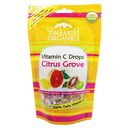 earth yum vitamin citrus drops grove organic oz