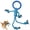Blue, variant on Likaty Dog Chew Toys for Aggressive Chewers, Indestructible Rope Dog Toy Puppy Chew Teething Toys for Large Medium Small Dogs,Yellow