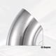 thumbnail image 5 of 2uds OD 4" 45 Grados Inoxidable Acero Curva Tubo Escape Codo Tubo, 5 of 7