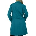 thumbnail image 3 of Panda Uniform by HeedFit 36" Notch Collar Women’s Lab Coat – 2XL Teal, 3 of 7
