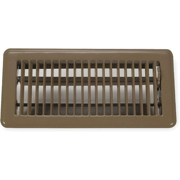 Floor Register, 6x10", Brown - 4MJE6, (Pack of 5)