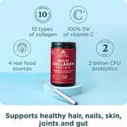 Ancient Nutrition Hydrolyzed Collagen Peptides Powder with Probiotics, Unflavored Multi Collagen Protein for Women and Men with Vitamin C, 45 Servings, Supports Skin and Nails, Gut Health, 16oz