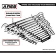 thumbnail image 3 of ARES 62006 - Organizador de Llaves de Trinquete Metálico de 12 Piezas - Soporte Metálico Resistente Almacena hasta 12 Llaves Métricas y en Pulgadas y Mantiene Tu Garaje Organizado, 3 of 3