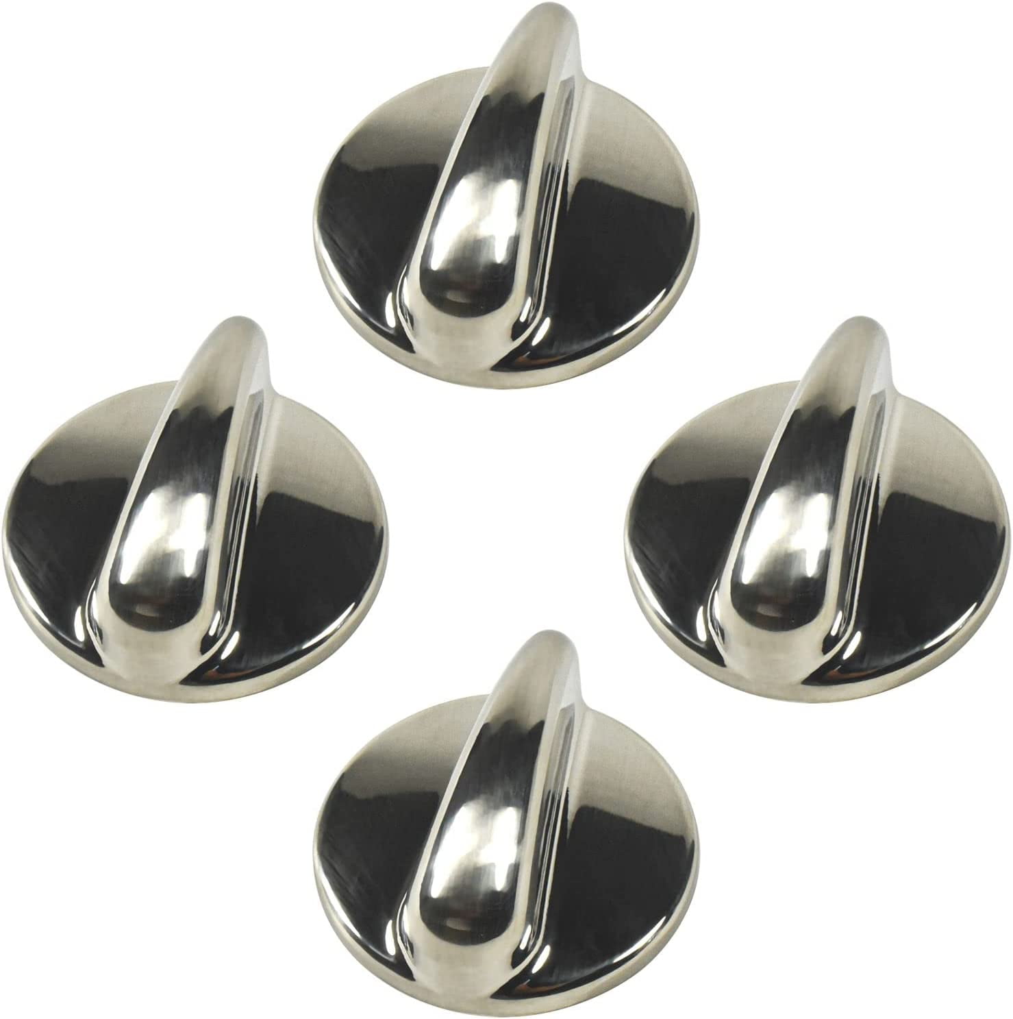 HQRP 4Pack Surface Burner Cooktop Control Stove Knobs Replacement Part