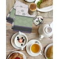 thumbnail image 4 of Green Stripes Abstract Kitchen Dish Towels for Drying Dishes Set of 4, Geometric Spring Flowers Rustic Waffle Weave Microfiber Hand Tea Bathroom Towels Quick Dry & Absorbent Towel 15.7x23.6, 4 of 7