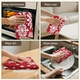 thumbnail image 6 of 2 Pcs Funny Kitchen Towels,Red Christmas Snowflake Pattern Microfiber Dish Towels,Kitchen Tea Towels,Kitchen Towel Set (18" X 26"), 6 of 7