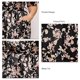 thumbnail image 4 of Bata larga para mujer, bata estampada para mujer, bata corta para mujer, bata estampada para mujer, mayor durabilidad, 4 of 5