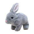 thumbnail image 3 of Juguete electrónico de peluche realista interactivo para preescolar gris, 3 of 9