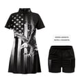 thumbnail image 4 of Aplkyhs Couple Golf Matching Outfits Black American Flag Eagle Matching Couple Golf Shirts Woman Golf Clothing Set with Pocket Built in Shorts Breathable Fabric for Golf Tennis Hiking Running Gym, 4 of 6