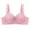 Pink, variant on DPTALR Womens Dailywear Bars Bras Plus Size Behind Buckle Comfortable Breathable Exhaust Base Non-Steel Ring Non-Magnetic Buckle Underwear