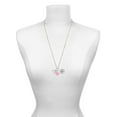 thumbnail image 3 of Delight Jewelry Silvertone Small Gelato Script Initial - W - Light Pink Heart Nurse Strong Zoe Necklace, 3 of 4